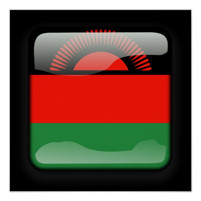 Póster Bandera de Malawi (Anverso)