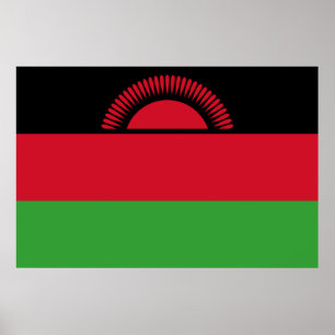 Póster Bandera de Malawi
