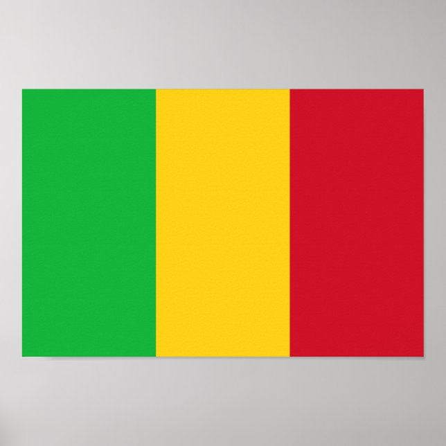 Póster Bandera de Mali (Frente)