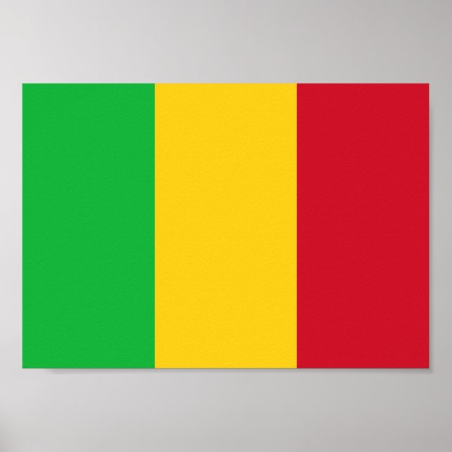 Póster Bandera de Mali (Frente)