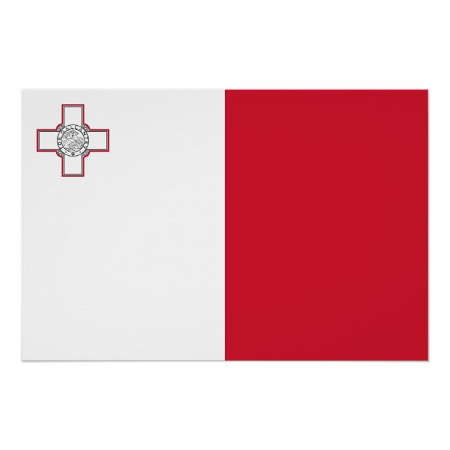 Póster Bandera de Malta (Anverso)