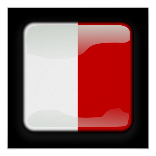 Póster Bandera de Malta (Anverso)