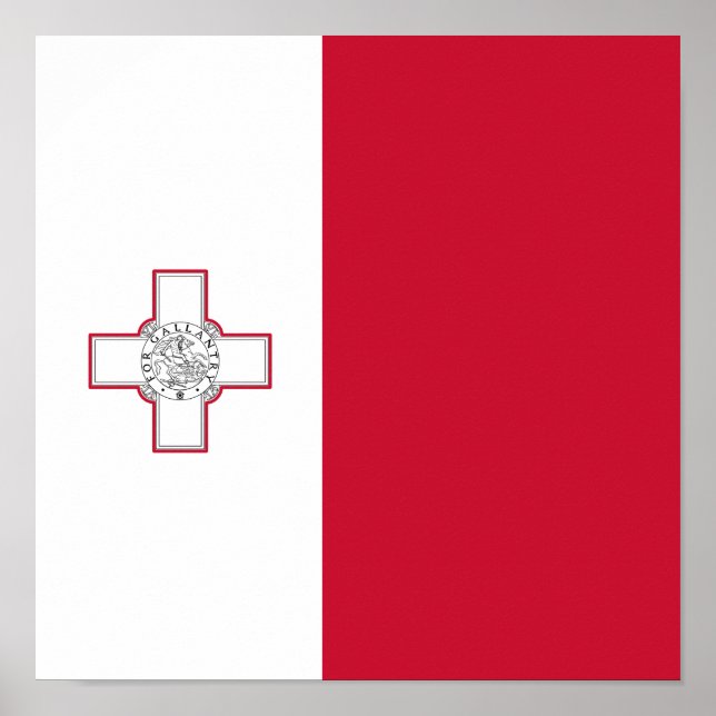 Póster Bandera de Malta (Frente)
