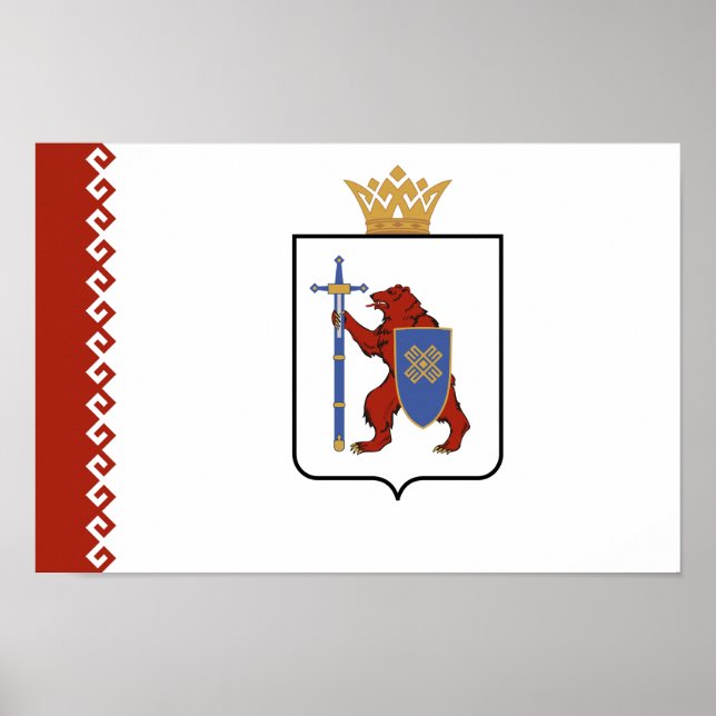 Póster Bandera de Mari El (Frente)