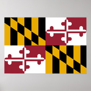 Póster Bandera de Maryland