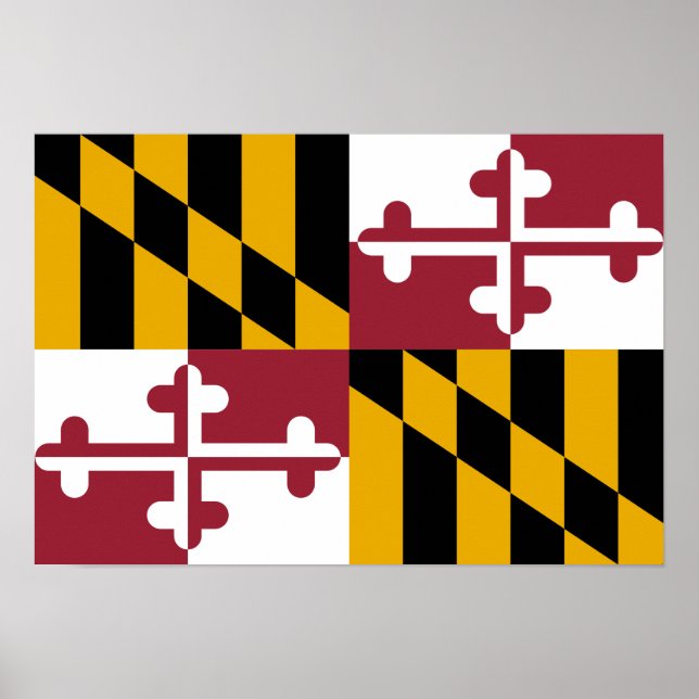 Póster Bandera de Maryland (Frente)
