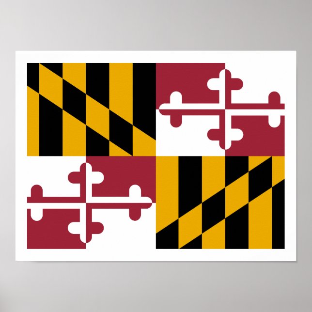 Póster Bandera de Maryland (Frente)