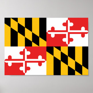 Póster Bandera de Maryland