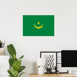Póster Bandera de Mauritania