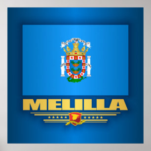 Póster Bandera de Melilla