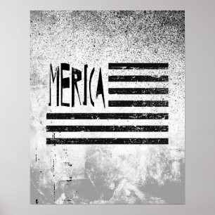 Póster Bandera de Merica