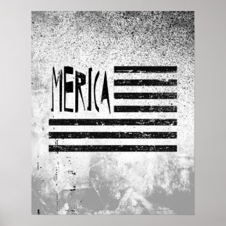 Póster Bandera de Merica