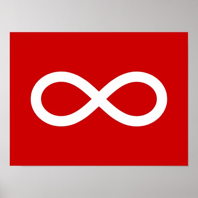 Póster Bandera de Metis, bandera de Métis (Frente)