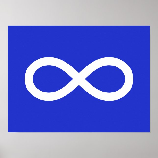 Póster Bandera de Metis, bandera de Métis (Frente)