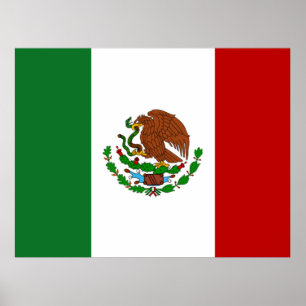 Póster Bandera de México