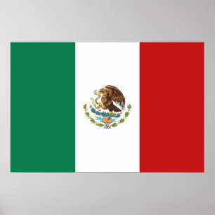 Póster Bandera de México