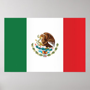 Póster Bandera de México
