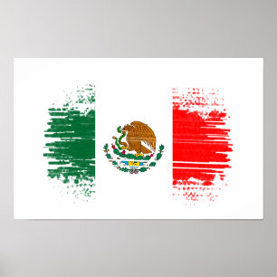 Póster Bandera de México