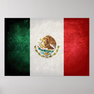 Póster Bandera de México