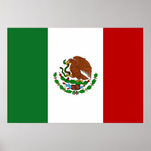 Póster Bandera de México