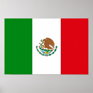 Póster Bandera de México