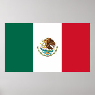 Póster Bandera de México