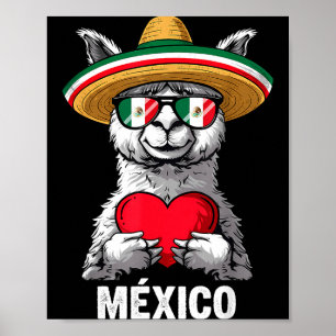 Póster bandera de México orgullo mexicano raíces mexicana