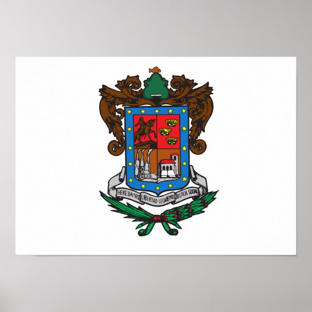 Póster Bandera de Michoacán (Frente)