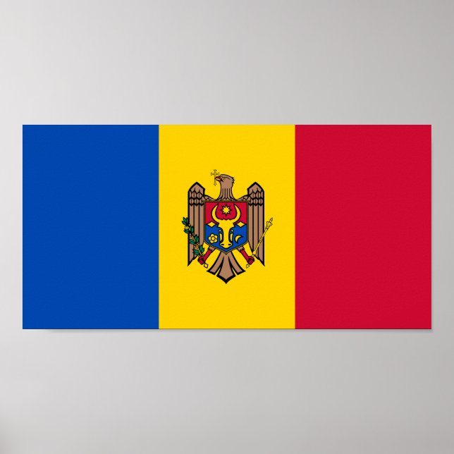 Póster Bandera de Moldavia (Frente)