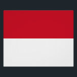 Póster Bandera de Mónaco<br><div class="desc">Bandera patriótica de Mónaco.</div>