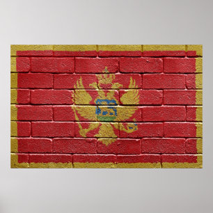 Póster Bandera de Montenegro