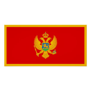 Póster Bandera de Montenegro