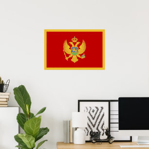 Póster Bandera de Montenegro