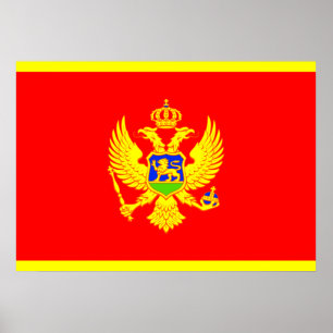 Póster Bandera de Montenegro