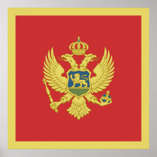 Póster Bandera de Montenegro