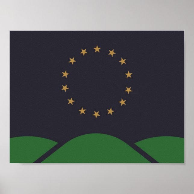 Póster Bandera de Montpelier, Vermont (Frente)