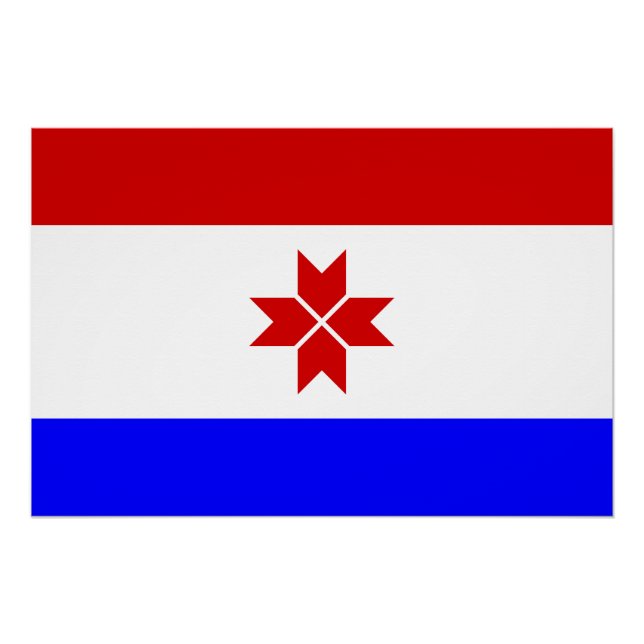 Póster Bandera de Mordovia (Anverso)