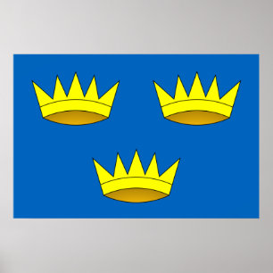 Póster Bandera de Munster, Irlanda