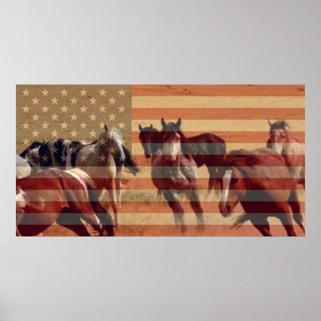 Póster Bandera de Mustang (Frente)