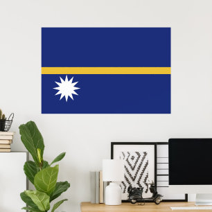 Póster Bandera de Nauru