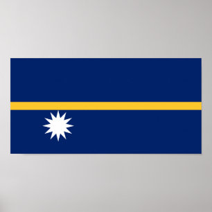 Póster Bandera de Nauru