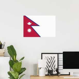 Póster Bandera de Nepal