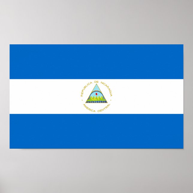 Póster Bandera de Nicaragua (Frente)