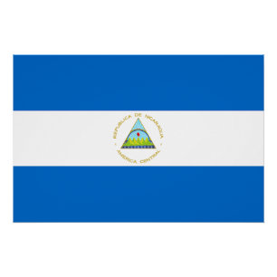 Póster Bandera de Nicaragua