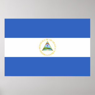 Póster Bandera de Nicaragua