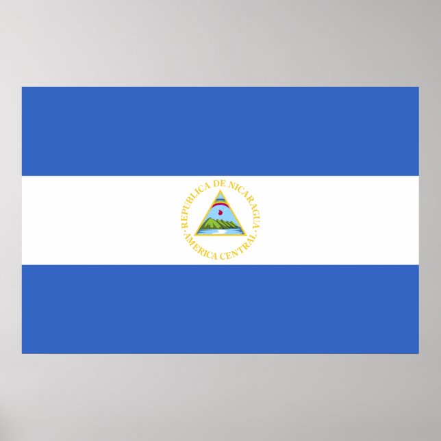 Póster Bandera de Nicaragua (Frente)