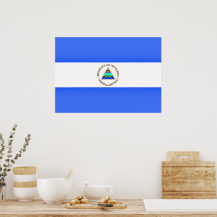 Póster Bandera de Nicaragua