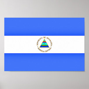 Póster Bandera de Nicaragua