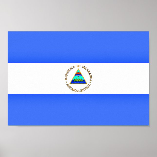 Póster Bandera de Nicaragua (Frente)