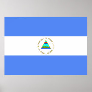 Póster Bandera de Nicaragua